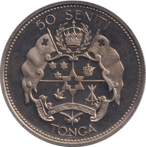 1967 50 SENITI TONGA - WORLD COINS - Cambridgeshire Coins