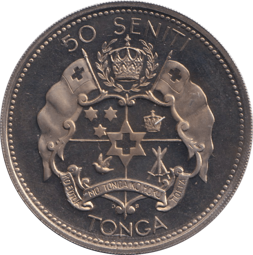 1967 50 SENITI TONGA - WORLD COINS - Cambridgeshire Coins