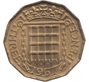 1967 BRASS THREEPENCE ( BU ) - THREEPENCE - Cambridgeshire Coins