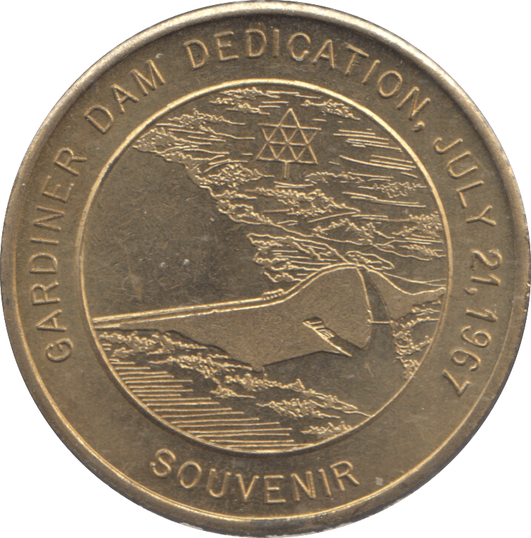 1967 CANADA GARDINER DAM DEDICATION MEDAL - MEDALS & MEDALLIONS - Cambridgeshire Coins