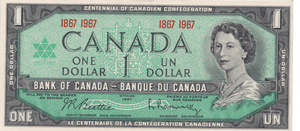 1967 CANADA ONE DOLLAR BANKNOTE REF-1741 - WORLD BANKNOTES - Cambridgeshire Coins