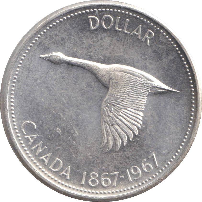 1967 DOLLAR CANADA - SILVER WORLD COINS - Cambridgeshire Coins