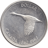 1967 DOLLAR CANADA - SILVER WORLD COINS - Cambridgeshire Coins