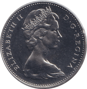 1967 FIVE CENTS CANADA - WORLD COINS - Cambridgeshire Coins