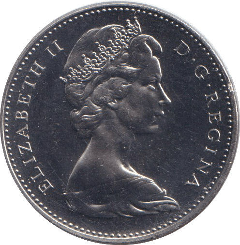 1967 FIVE CENTS CANADA - WORLD COINS - Cambridgeshire Coins
