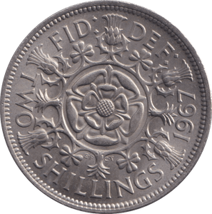 1967 FLORIN ( UNC ) - FLORIN - Cambridgeshire Coins
