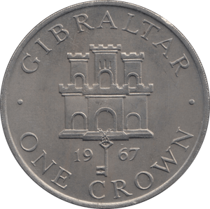 1967 GIBRALTAR CROWN - WORLD COINS - Cambridgeshire Coins
