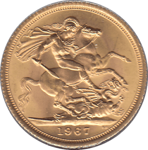 1967 GOLD SOVEREIGN ( AUNC ) - Sovereign - Cambridgeshire Coins