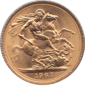 1967 GOLD SOVEREIGN ( AUNC ) - SOVEREIGN - Cambridgeshire Coins