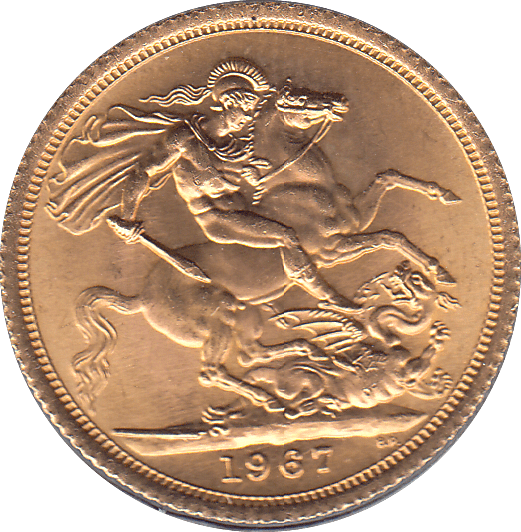 1967 GOLD SOVEREIGN ( UNC ) - Sovereign - Cambridgeshire Coins