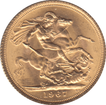 1967 GOLD SOVEREIGN ( UNC ) - SOVEREIGN - Cambridgeshire Coins