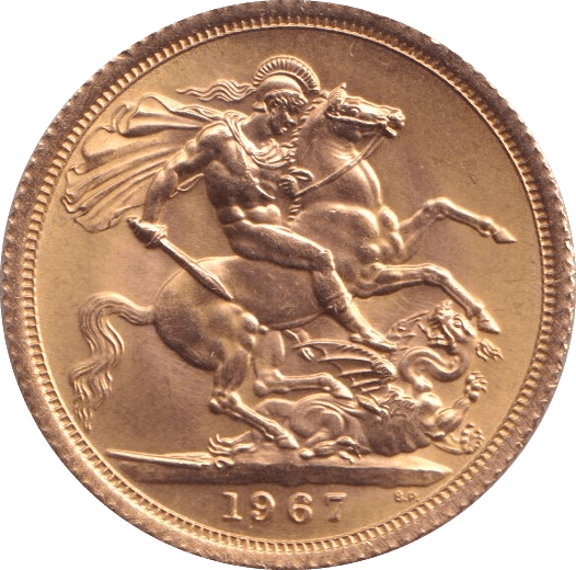 1967 GOLD SOVEREIGN ( UNC ) - SOVEREIGN - Cambridgeshire Coins