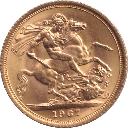 1967 GOLD SOVEREIGN ( UNC ) - SOVEREIGN - Cambridgeshire Coins