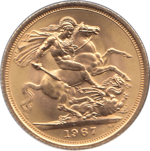 1967 GOLD SOVEREIGN ( UNC ) - SOVEREIGN - Cambridgeshire Coins