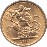 1967 GOLD SOVEREIGN ( UNC ) - SOVEREIGN - Cambridgeshire Coins