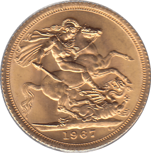 1967 GOLD SOVEREING ( UNC ) - Sovereign - Cambridgeshire Coins