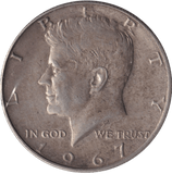 1967 HALF DOLLAR USA - WORLD COINS - Cambridgeshire Coins