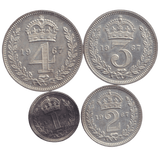 1967 MAUNDY SET ELIZABETH II - Maundy Set - Cambridgeshire Coins