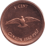 1967 ONE CENT CANADA - WORLD COINS - Cambridgeshire Coins