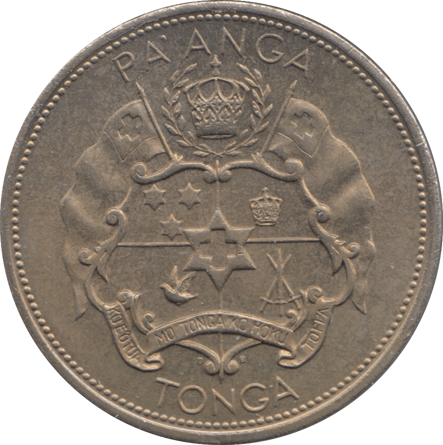 1967 ONE PA'ANGA TONGA - WORLD COINS - Cambridgeshire Coins
