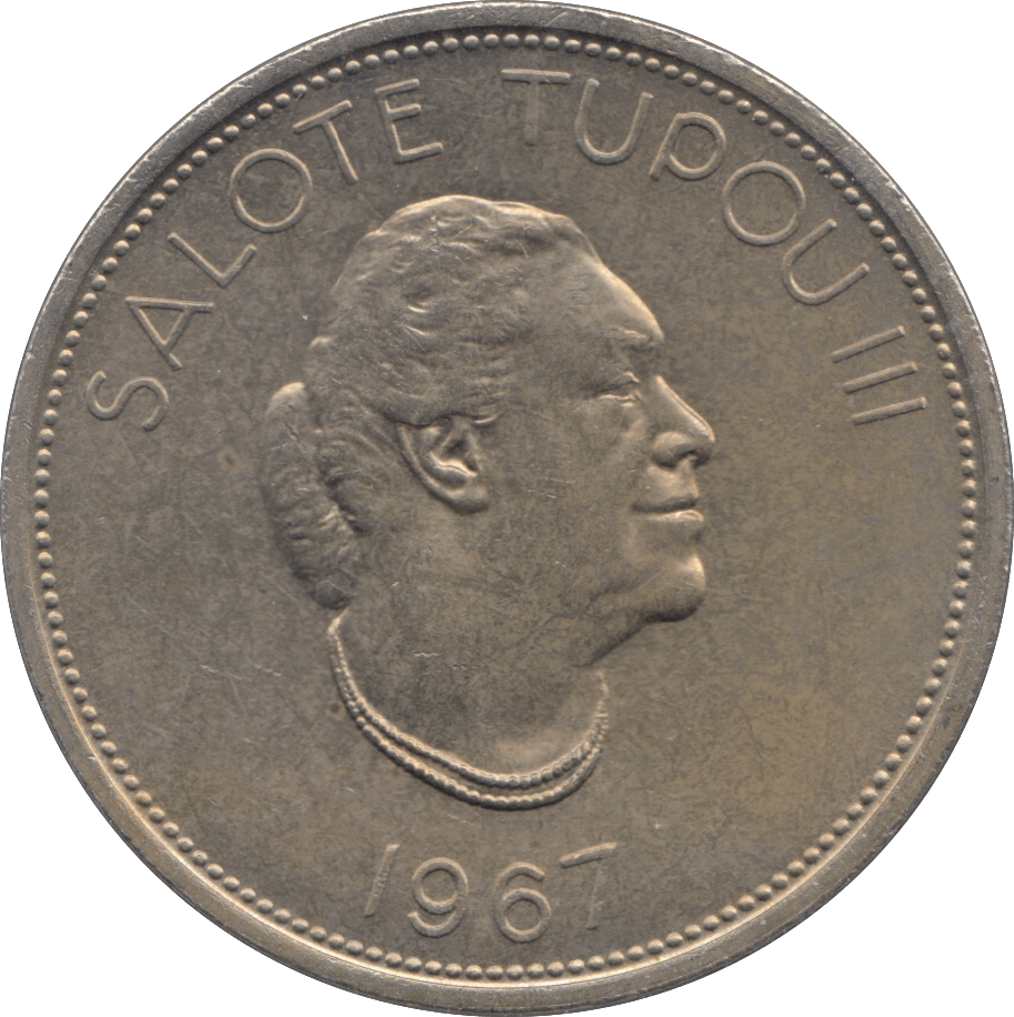 1967 ONE PA'ANGA TONGA - WORLD COINS - Cambridgeshire Coins