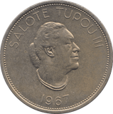 1967 ONE PA'ANGA TONGA - WORLD COINS - Cambridgeshire Coins