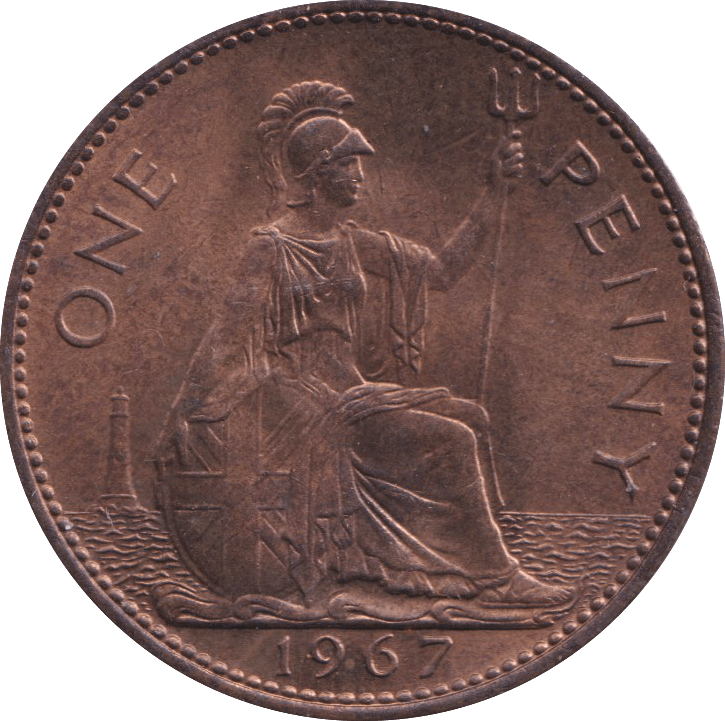 1967 PENNY ELIZABETH II ( UNC ) - PENNY - Cambridgeshire Coins