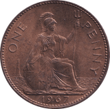 1967 PENNY ELIZABETH II ( UNC ) - PENNY - Cambridgeshire Coins