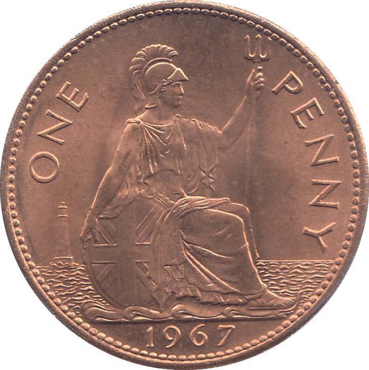 1967 PENNY ( UNC ) - PENNY - Cambridgeshire Coins