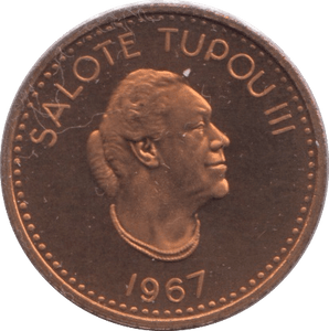 1967 PROOF ONE SENITI TONGA - WORLD COINS - Cambridgeshire Coins