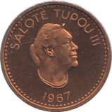1967 PROOF ONE SENITI TONGA - WORLD COINS - Cambridgeshire Coins
