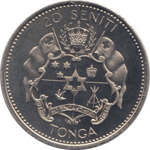 1967 PROOF TWENTY SENITI TONGA - WORLD COINS - Cambridgeshire Coins