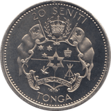 1967 PROOF TWENTY SENITI TONGA - WORLD COINS - Cambridgeshire Coins