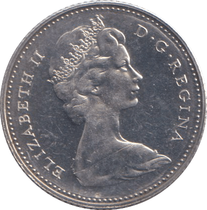 1967 SILVER 10 CENT CANADA - SILVER WORLD COINS - Cambridgeshire Coins