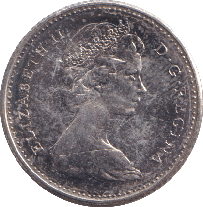 1967 SILVER 10 CENT CANADA - SILVER WORLD COINS - Cambridgeshire Coins