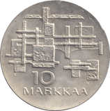 1967 SILVER 10 MARKKAA FINLAND - SILVER WORLD COINS - Cambridgeshire Coins