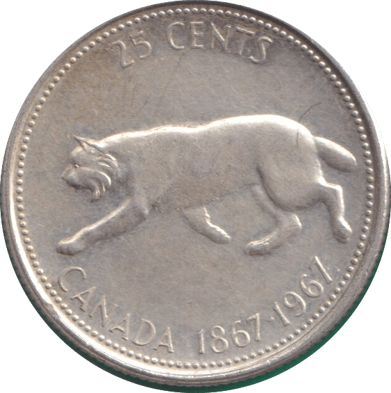 1967 SILVER 25 CENTS CANADA - SILVER WORLD COINS - Cambridgeshire Coins