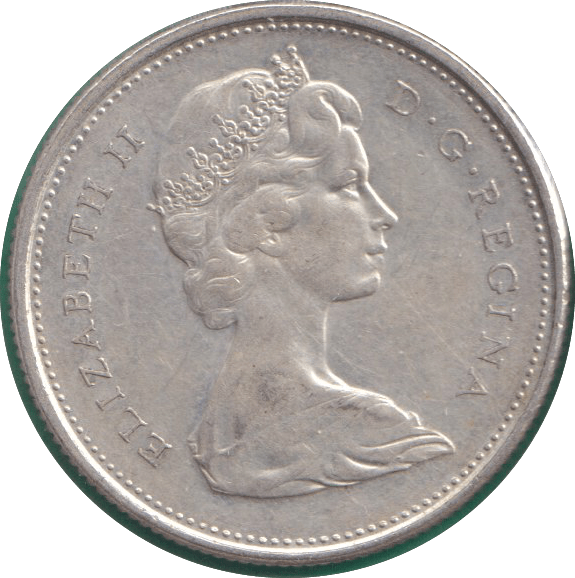 1967 SILVER 25 CENTS CANADA - SILVER WORLD COINS - Cambridgeshire Coins