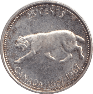1967 SILVER 25 CENTS CANADA - SILVER WORLD COINS - Cambridgeshire Coins