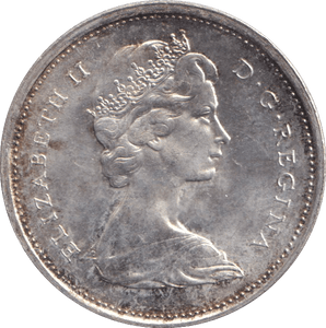 1967 SILVER 25 CENTS CANADA - SILVER WORLD COINS - Cambridgeshire Coins
