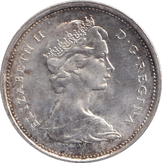 1967 SILVER 25 CENTS CANADA - SILVER WORLD COINS - Cambridgeshire Coins