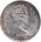 1967 SILVER 25 CENTS CANADA - SILVER WORLD COINS - Cambridgeshire Coins