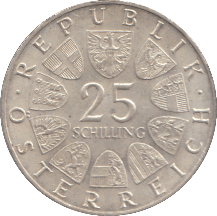 1967 SILVER 25 SHILLINGS AUSTRIA - WORLD COINS - Cambridgeshire Coins