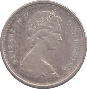 1967 SILVER CANADA 25 CENTS - SILVER WORLD COINS - Cambridgeshire Coins