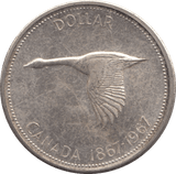 1967 SILVER DOLLAR CANADA - SILVER WORLD COINS - Cambridgeshire Coins
