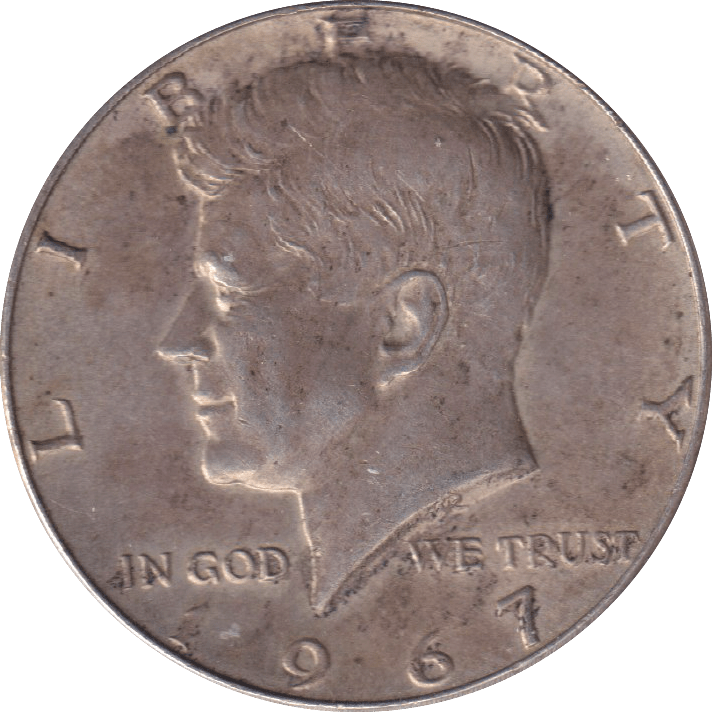 1967 SILVER HALF DOLLAR USA - SILVER WORLD COINS - Cambridgeshire Coins