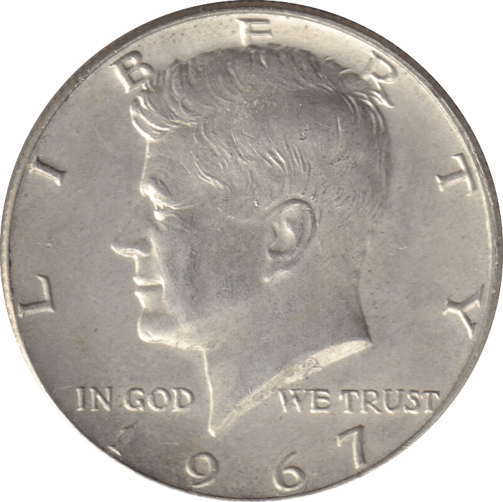 1967 SILVER HALF DOLLAR USA - SILVER WORLD COINS - Cambridgeshire Coins
