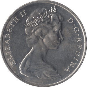 1967 SILVER ONE CROWN GIBRALTAR - SILVER WORLD COINS - Cambridgeshire Coins