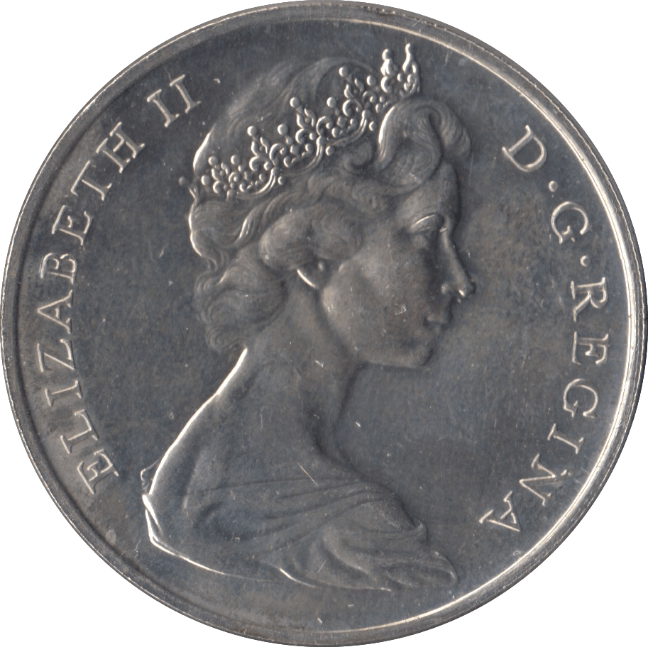 1967 SILVER ONE CROWN GIBRALTAR - SILVER WORLD COINS - Cambridgeshire Coins