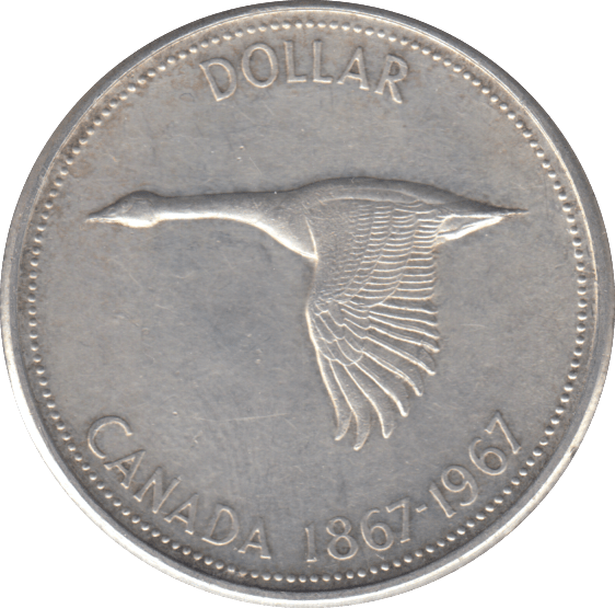 1967 SILVER ONE DOLLAR CANADA - SILVER WORLD COINS - Cambridgeshire Coins